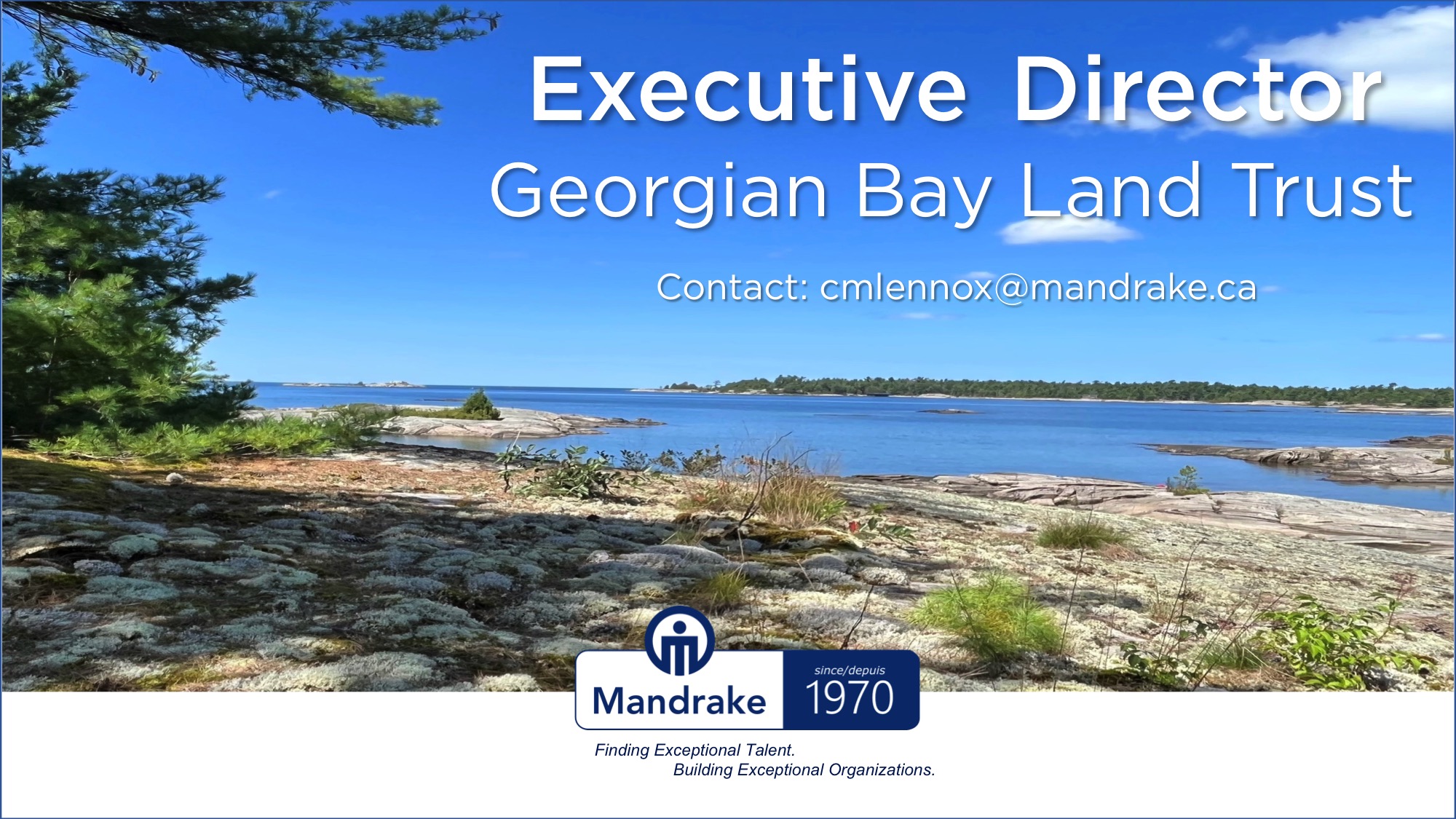Are you the Georgian Bay Land Trust's next Executive Director?
